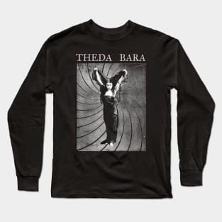 THEDA BARA - Sin - Silent and Pre-Code Horror Long Sleeve T-Shirt